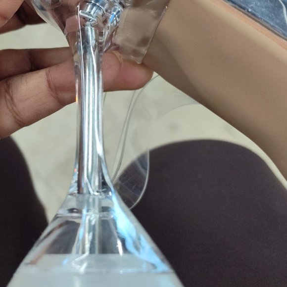 CLEAR CRYSTAL  SLINGBACK PUMPS - Picture 6 of 6